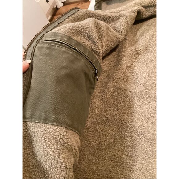SOLD SOLD Carhartt Womens Sierra Jacket Sz M Sherpa Lining Olive Moss Vintage - Picture 7 of 11